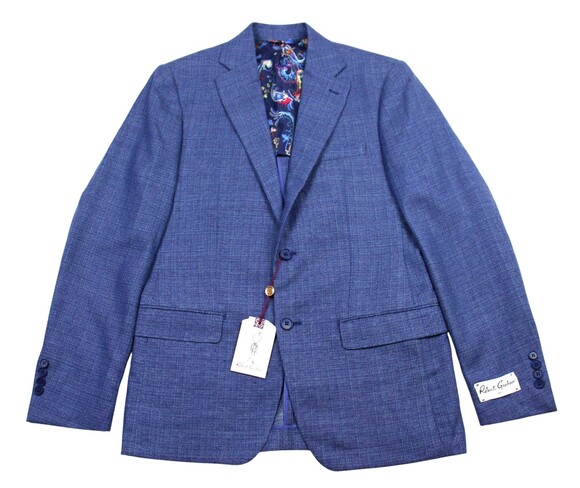 Robert Graham Other - $698 Robert Graham Ringo Blue Mix Melange Sport Coat Blazer Jacket Mens Size 38R
